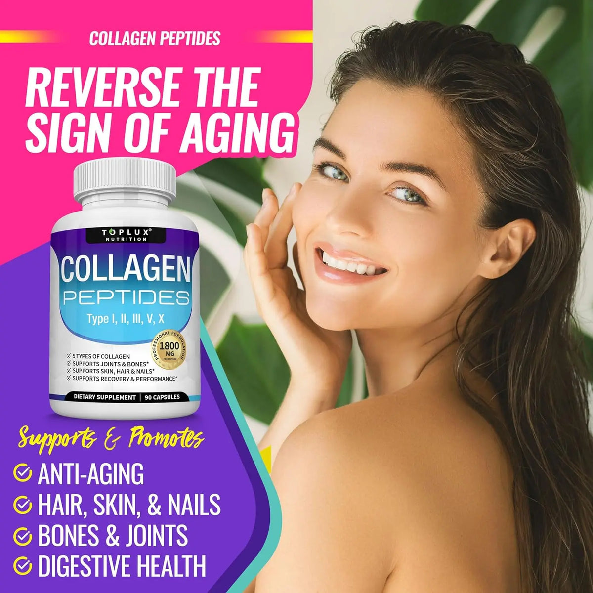 Collagen Peptides 1500mg – 90 Capsules